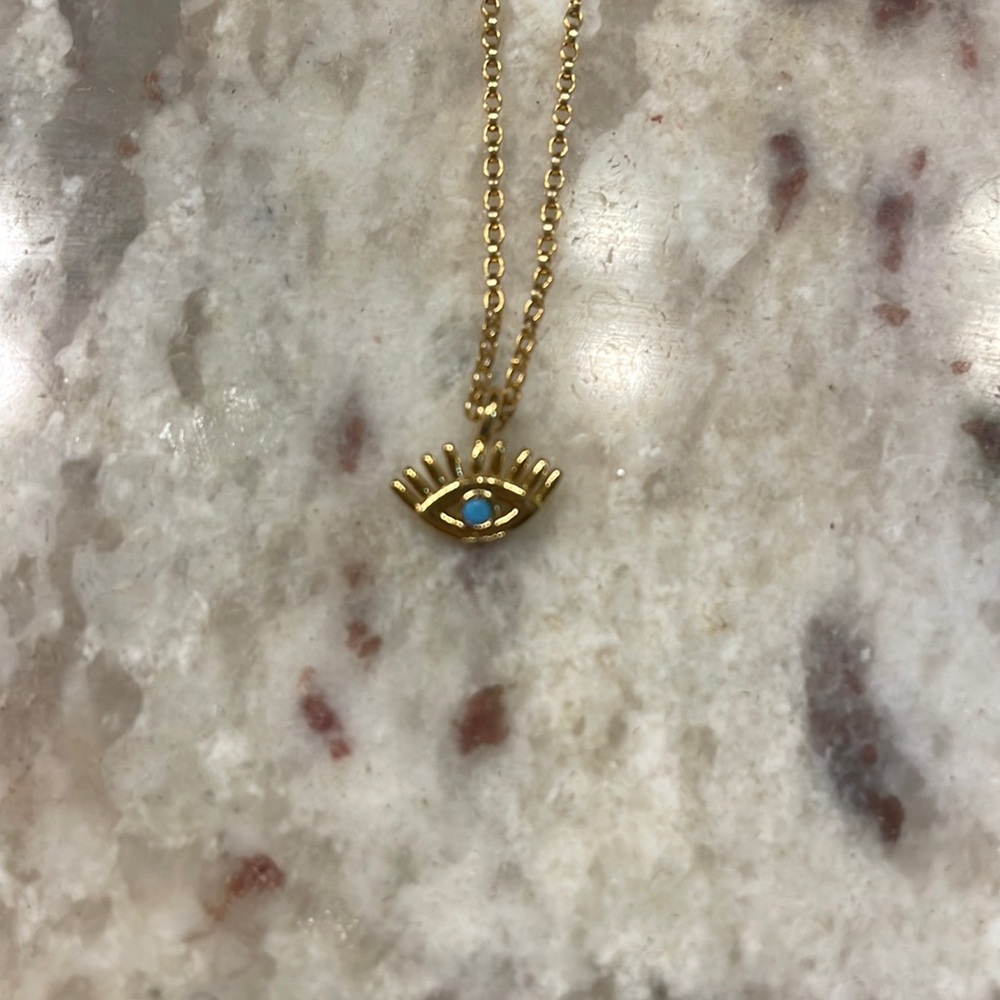 Electric Picks Evil Eye Necklace